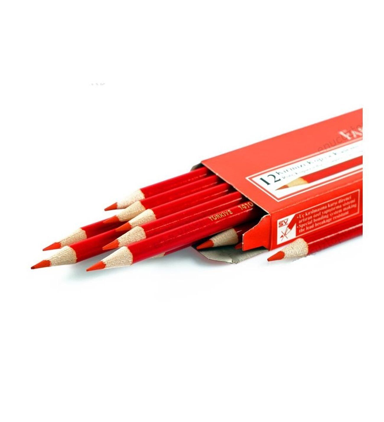Faber Castell Kırmızı Kopya Kalemi 12 Adet