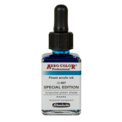 Schmincke Aero Color Airbrush Mürekkep 28 ml. 407 Turquoise Green Shade