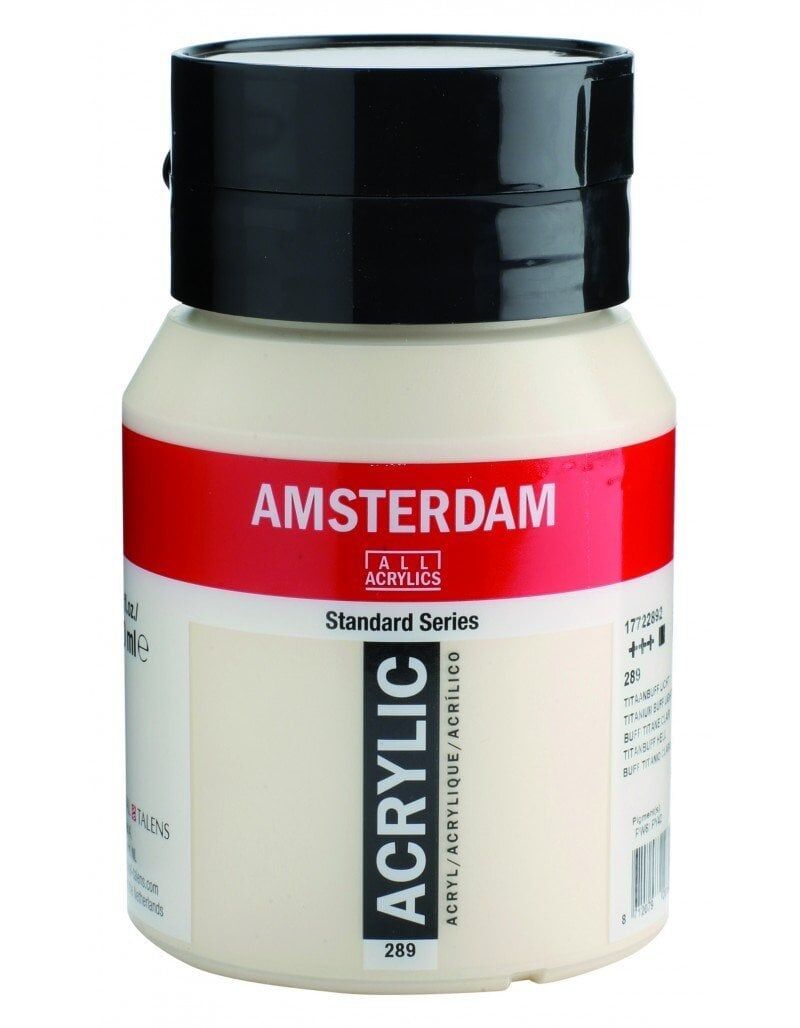 Talens Amsterdam Akrilik Boya 500ml 289 Titanium Buff Light