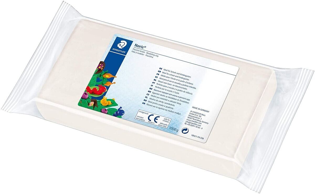 Staedtler Noris Plastilin Modelleme Hamuru 1000 gr BEYAZ
