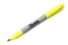 Sharpie Permanent Marker Kalem Fine Uç NEON SARI