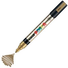 Uni Posca PC-5M Boyama Markörü 1.8-2.5 mm METALİK ALTIN