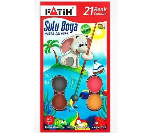 Fatih Sulu Boya Büyük 33mm 21 Renk