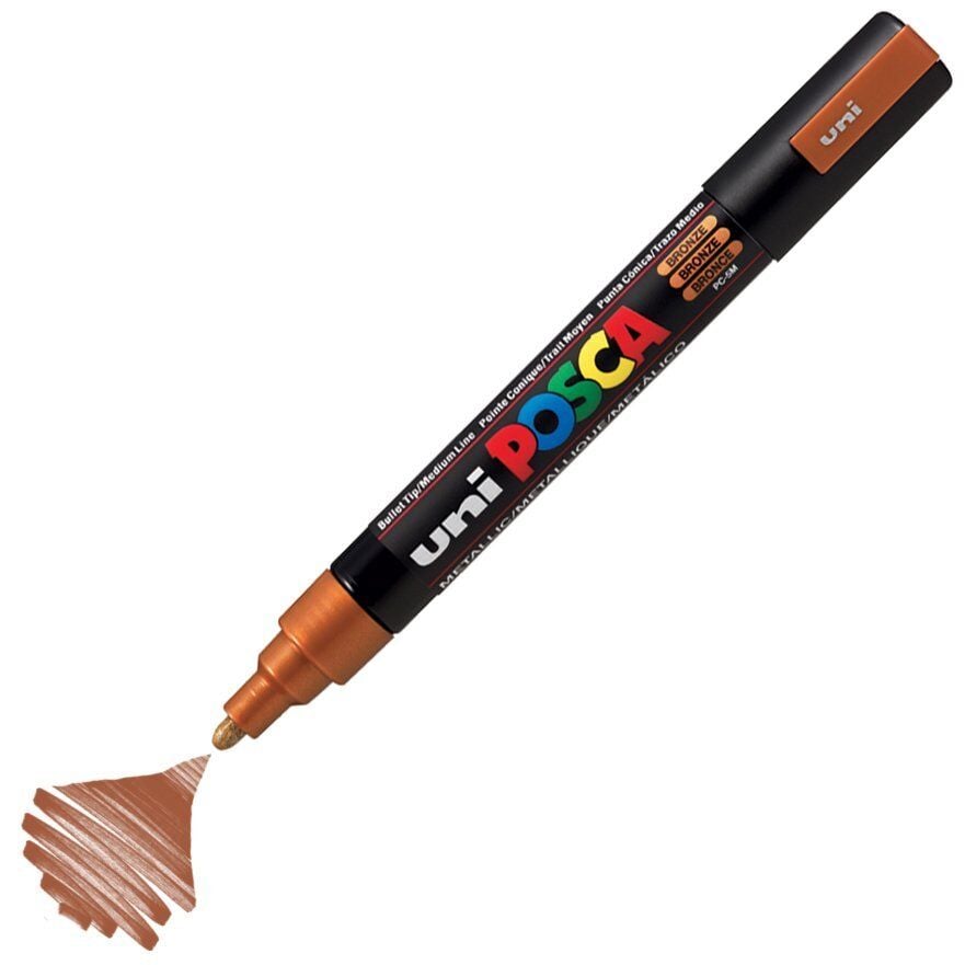 Uni Posca PC-5M Boyama Markörü 1.8-2.5 mm METALİK BRONZ