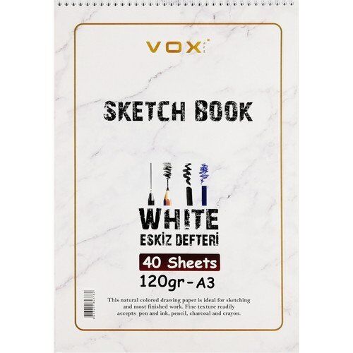 Vox Eskiz Çizim Defteri A3 120 gr 40 Sayfa