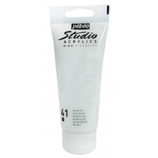 Pebeo Studio Akrilik Boya 100ml - 41 Vivid White