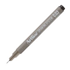 Artline Drawing System Teknik Çizim Kalemi Siyah 0.03
