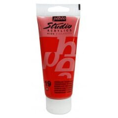Pebeo Studio Akrilik Boya 100ml - 19 Transparent Vermilion