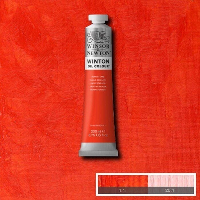Winsor & Newton Winton 200 ml Yağlı Boya No:38 Scarlet Lake