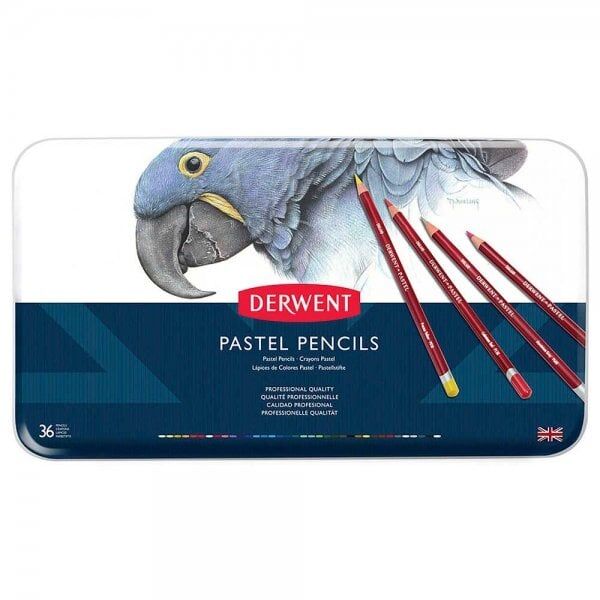 Derwent Pastel Pencil 36'lı Teneke Kutu Pastel Kalem Seti