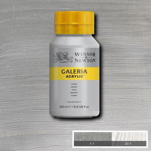Winsor Newton Galeria Akrilik Boya 500ml 617 Silver