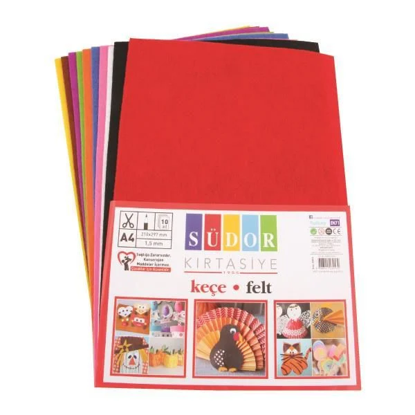 Südor Keçe 20x30 cm Karışık 10 Renk