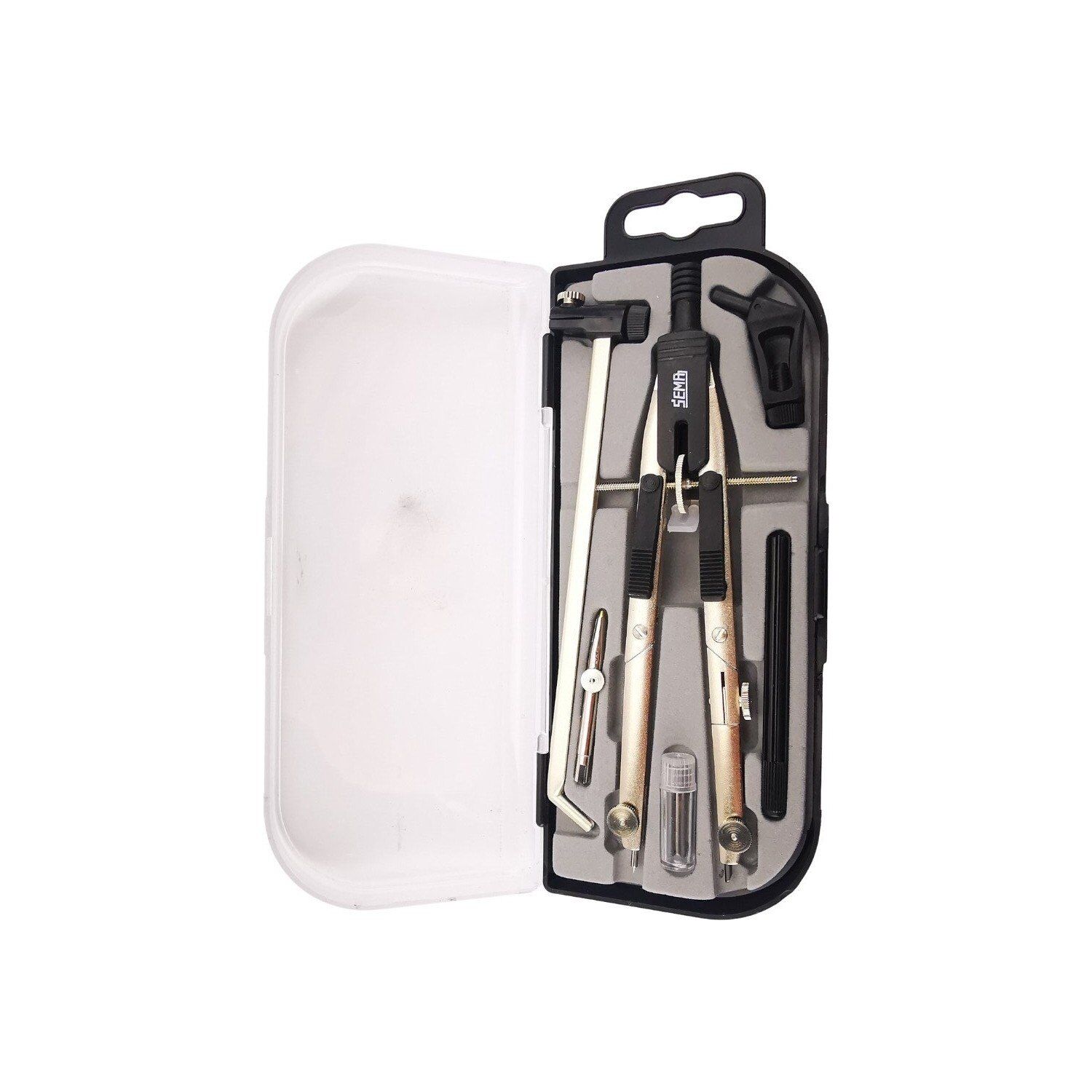 Sema Hassas Ayarlı Trilinli Pergel Seti 6 Parça Çift Kırmalı