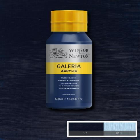 Winsor Newton Galeria Akrilik Boya 500ml 541 Prussian Blue Hue