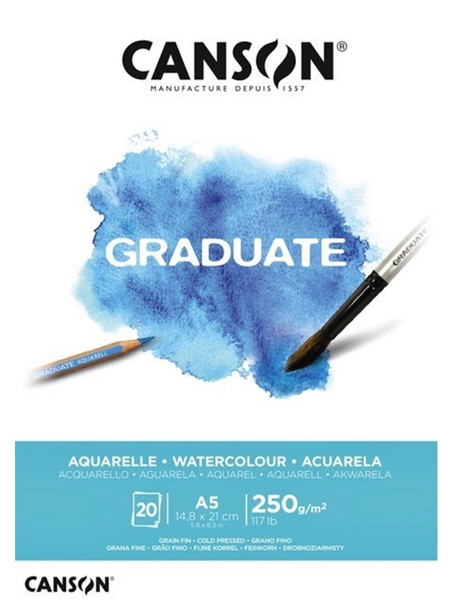 Canson Graduate Aquarelle Defter A5 250gr 20 Yaprak
