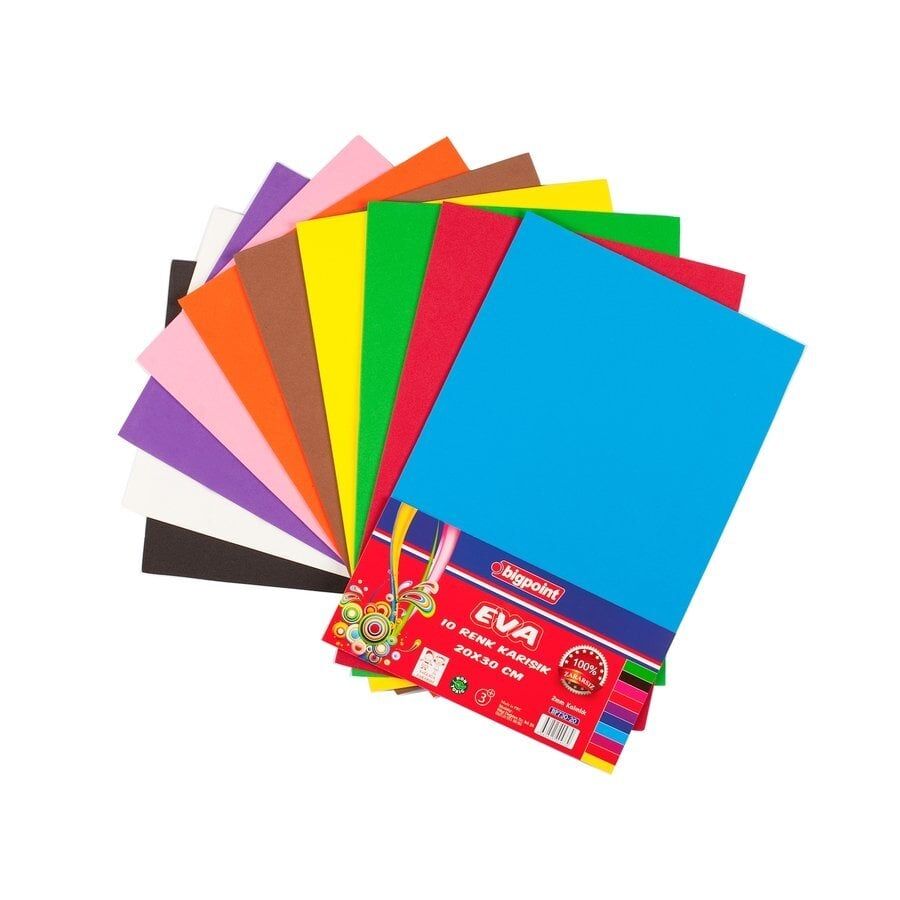 Eva 20x30 cm Karışık 10 Renk