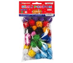 Bigpoint Ponpon Simli 3 cm 10 Renk 50'li Poşet