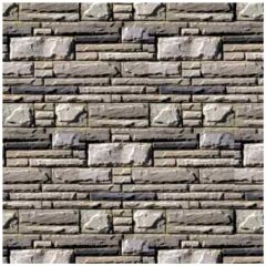 Eshel Maket Düz Küp Taş Desenli Karton Duvar 1/100 3lü