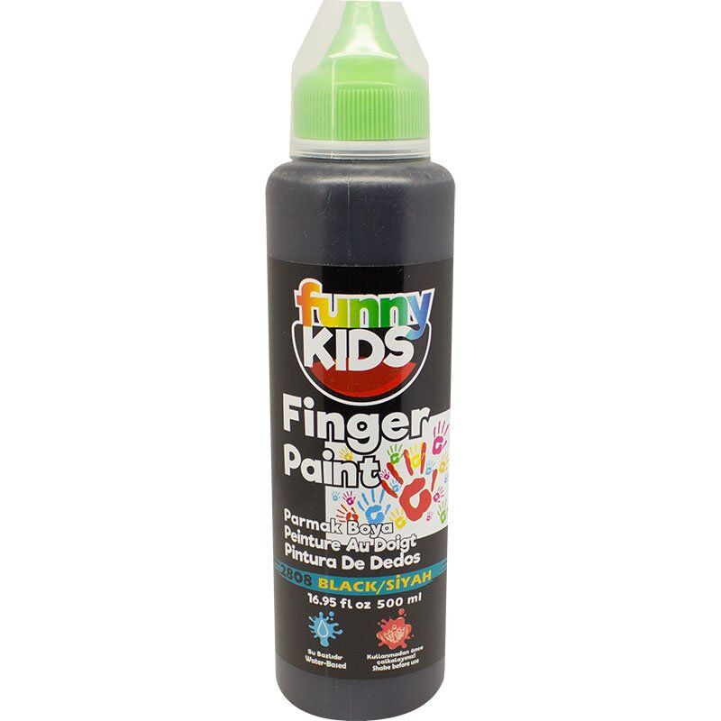 Funny Kids Parmak Boya 2808 - Siyah 500 ml