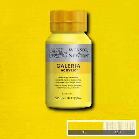 Winsor Newton Galeria Akrilik Boya 500ml 114 Cadmium Yellow Pale Hue