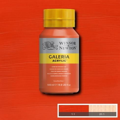 Winsor Newton Galeria Akrilik Boya 500ml 090 Cadmium Orange Hue