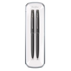 Scrikss 108M Prestij Tükenmez Kalem +  Versatil Kalem Seti Siyah