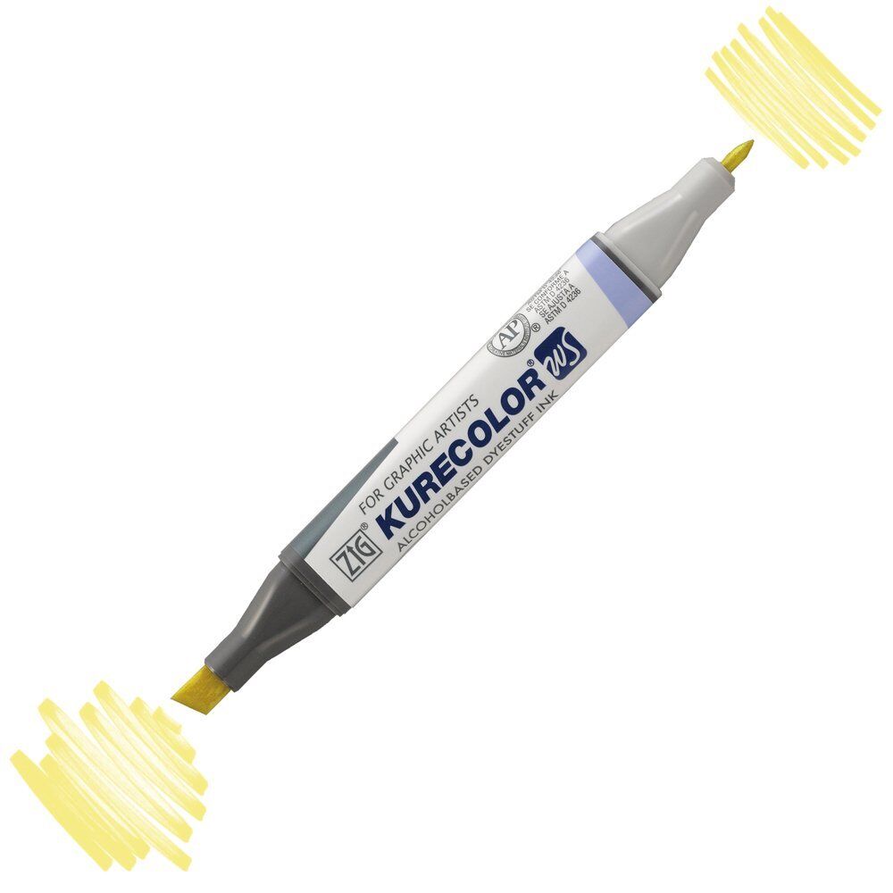 Zig Kurecolor Kc3000 Twin S Marker Kalem 100 Pale Yellow