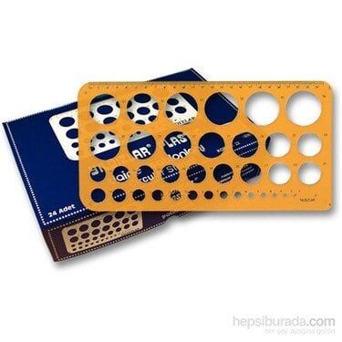 Yıldızlar Daire Şablon Büyük