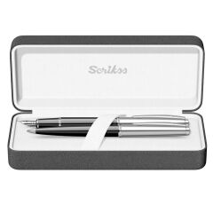 Scrikss 78 Dolma Kalem + Tükenmez Kalem Seti Siyah