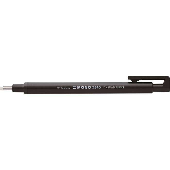 Tombow Mono Zero 2.3 mm Yuvarlak Uçlu Kalem Silgi Siyah