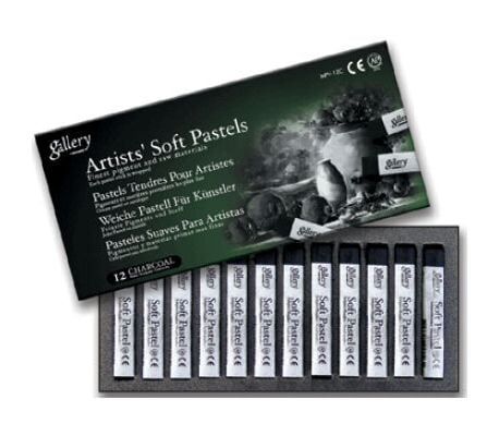 Mungyo Gallery Artists' Soft Pastel Charcoal 12'li Kömür Füzen