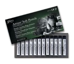 Mungyo Gallery Artists' Soft Pastel Charcoal 12'li Kömür Füzen