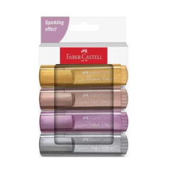 Faber Fosforlu Kalem 46 Metalik Renkler 4’lü Set Sparking Effect