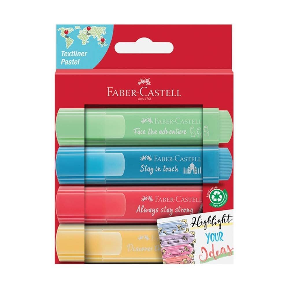 Faber Fosforlu Kalem 46 Metalik Renkler 4’lü Set Pastel Effect