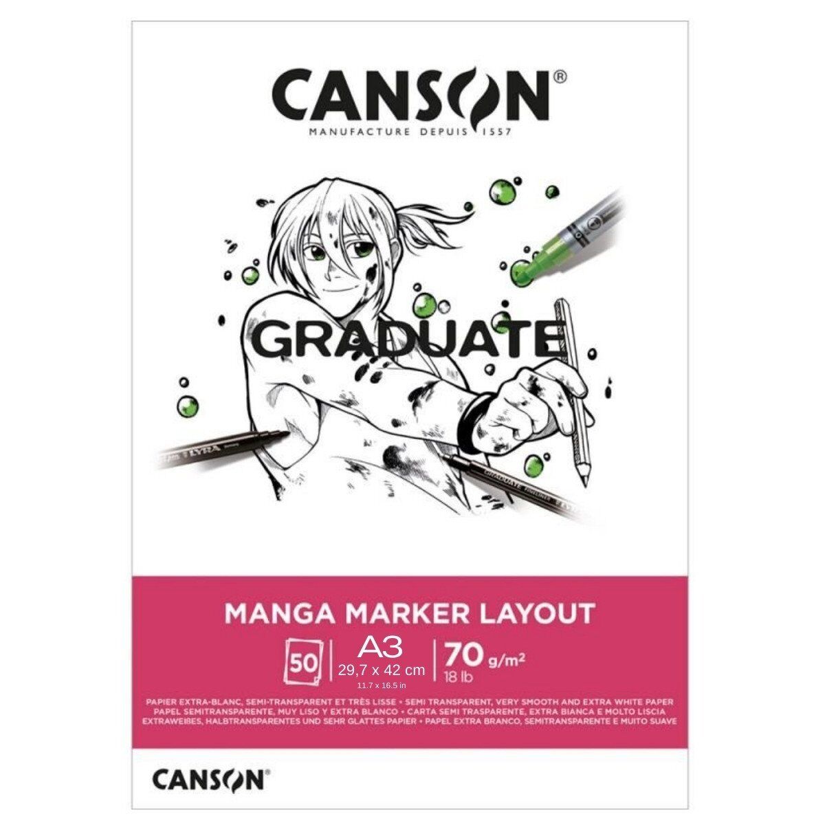 Canson Marker Layout Blok A3 70 gr. 50 Sayfa