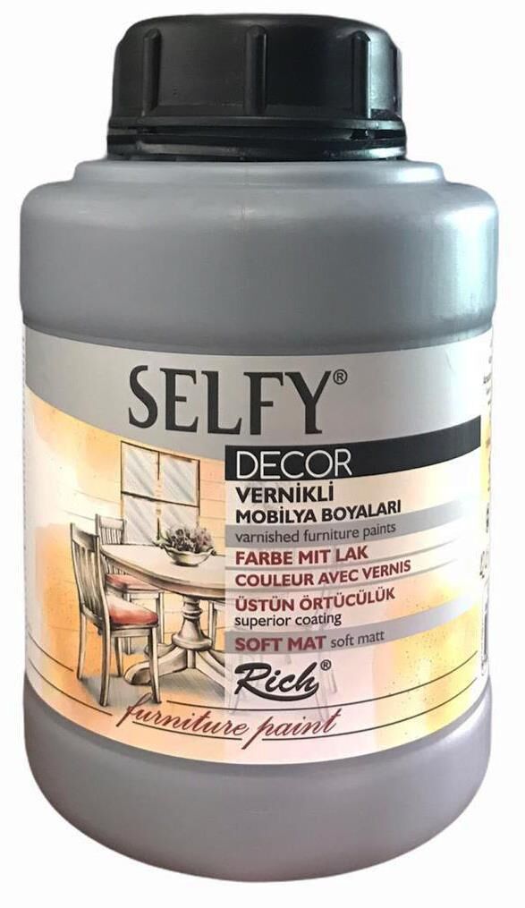 Rich Selfy Decor Vernikli Boya 1250cc 12868-İtalyan Gri