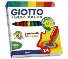 Giotto Turbo Color Keçeli Boya Kalemi 24 Renk