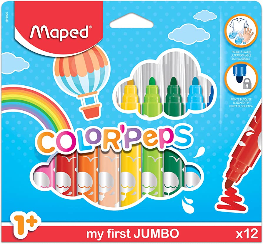 Maped Color Peps Keçeli Kalem Jumbo 1+ Yaş