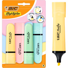 BİC FOSFORLU KALEM 4'LÜ BLİSTER PASTEL KARIŞIK