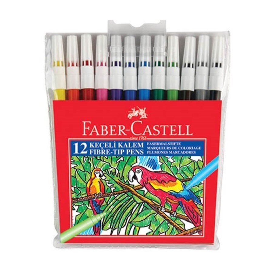 Faber Castell Keçeli Kalem 12 Renk