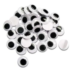 Südor Oynar Göz Siyah-Beyaz 12 mm 16 Adet