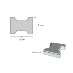 Eshel Kilit Parke Gri-Kırmızı 1/24 500'lü (Harcı Dahil)