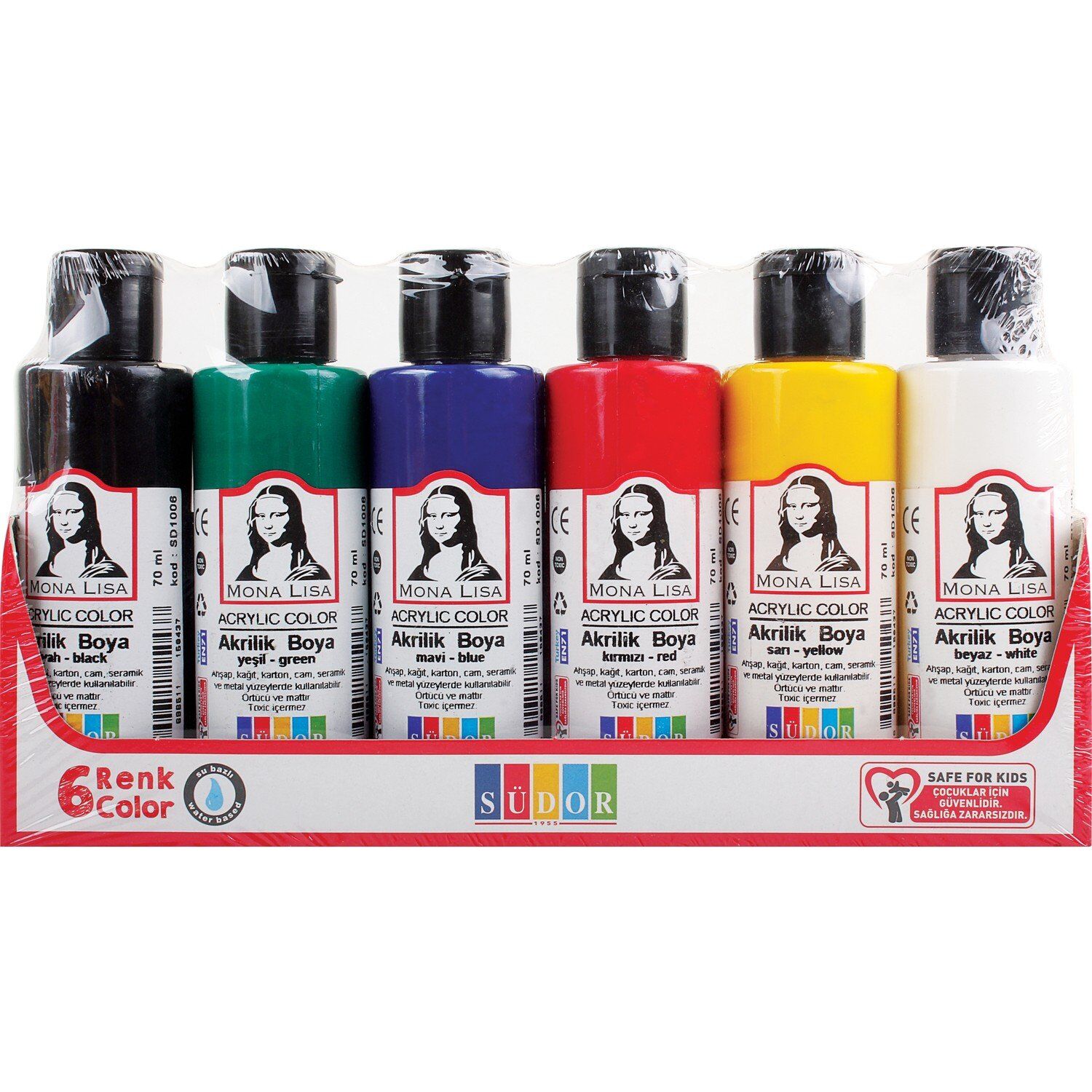 Südor Mona Lisa Akrilik Boya 6 Renk x 70 ml